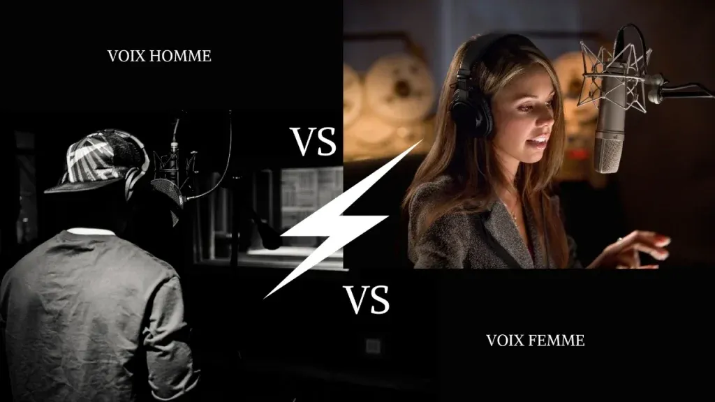 Comédien et Comédienne voix-off en action